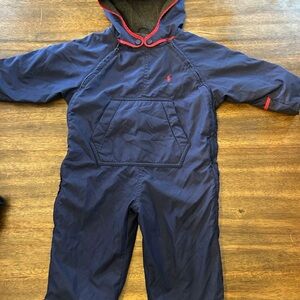 Ralph Lauren Navy Blue Jumpsuit with Red Trim